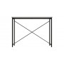 Стол письменный Line Лайт Ferrum-decor 750x1000x600 Черный металл ДСП Белое 16 мм (FRD-104843)