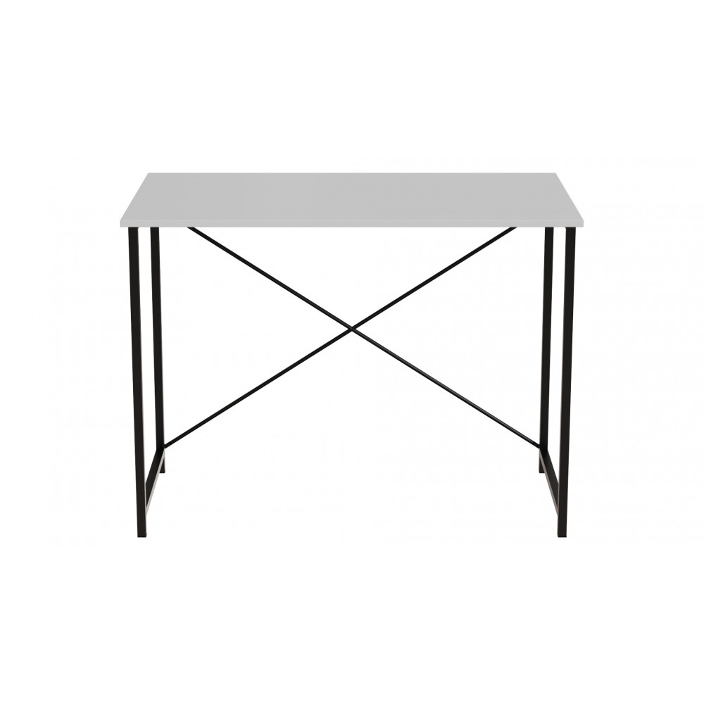 Стол письменный Line Лайт Ferrum-decor 750x1000x600 Черный металл ДСП Белое 16 мм (FRD-104843)