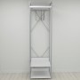 Шафа Гардероб Уні секція 1 серії Конект Ferrum-decor 220x60x50см Сірий метал ДСП Білий 32 мм (FRD-104503)