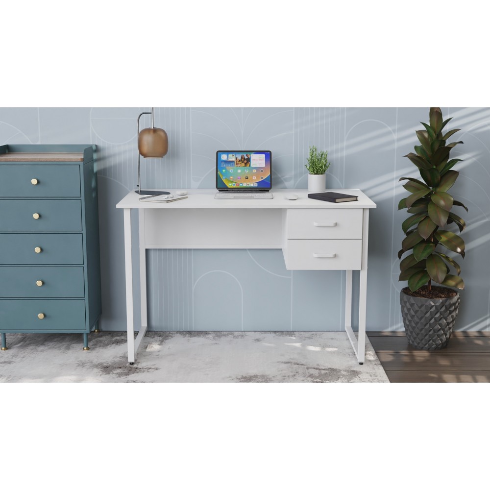 Письменный стол Ferrum-decor Дакота 75x140x60 белый ДСП Белое 16мм (FRD-102098)