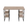 Компьютерный стол Ferrum-decor Карэн 75x120x60 черный ДСП Дуб Сан-Марино 32мм (FRD-102048)