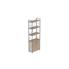 Етажерка 4/60 Ferrum-decor Серії Конект з тумбою 179x60x28 Сірий ДСП Сан-Марино (FRD-102478)