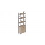 Этажерка 4/60 Ferrum-decor Серии Конект с тумбой 179x60x28 Серый ДСП Сан-Марино (FRD-102478)