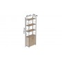 Этажерка 4/60 Ferrum-decor Серии Конект с тумбой 179x60x28 Серый ДСП Сан-Марино (FRD-102478)