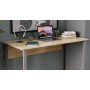 Письменный стол Ferrum-decor Курт 75x140x70 серый ДСП Дуб Сонома 16мм (FRD-101878)