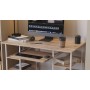Компьютерный стол Ferrum-decor Тим 75x120x60 белый ДСП Дуб Сан-Марино 16мм (FRD-101358)