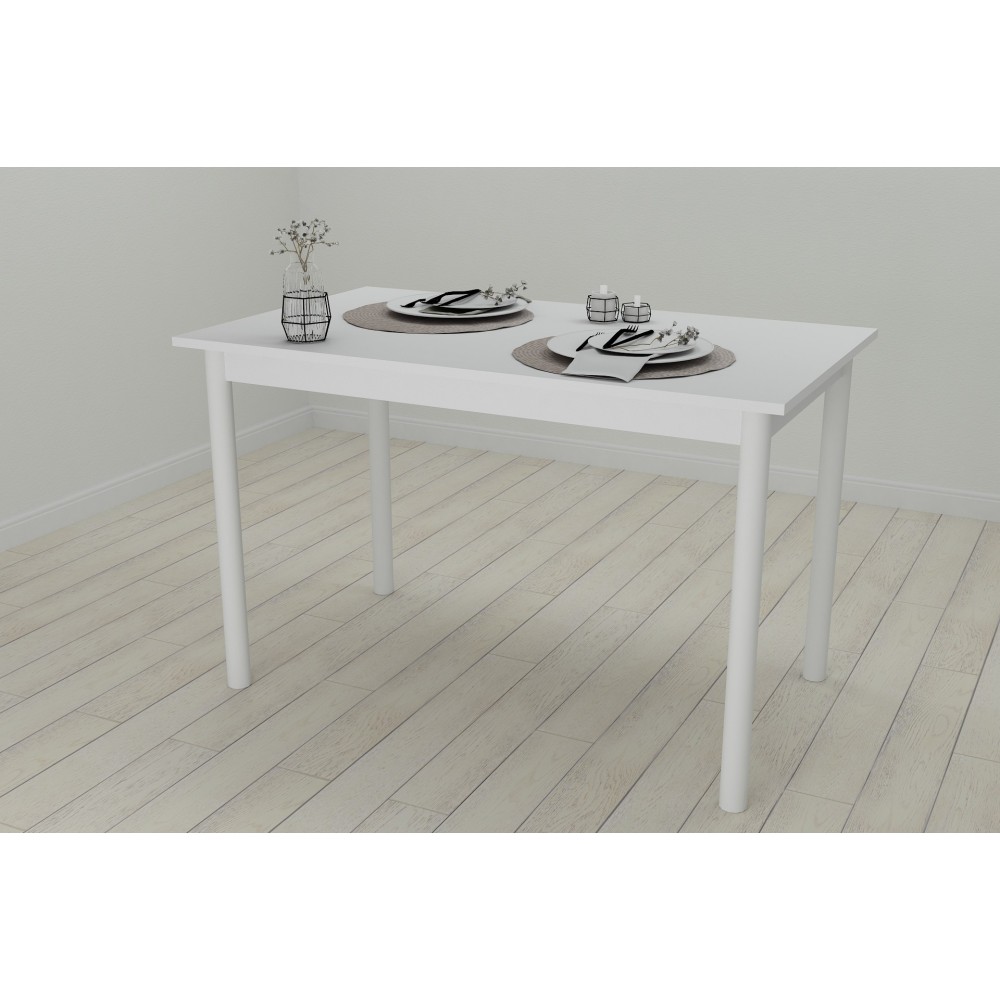 Стол кухонный Ferrum-decor Бенита 75x120x70 Белый ДСП Белое 16мм (FRD-106275)