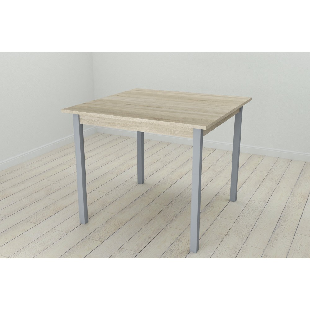 Стол кухонный Ferrum-decor Диего 75x80x80 Серый ДСП Сонома 16мм (FRD-106306)