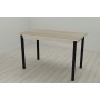Стол кухонный Ferrum-decor Марио 75x120x80 Черный ДСП Сонома 16мм (FRD-106336)