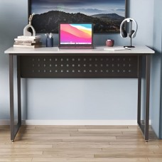 Стіл письмовий Майк Ferrum-decor 75x140x60 Чорний метал ДСП Бетон 32 мм (FRD-106522)