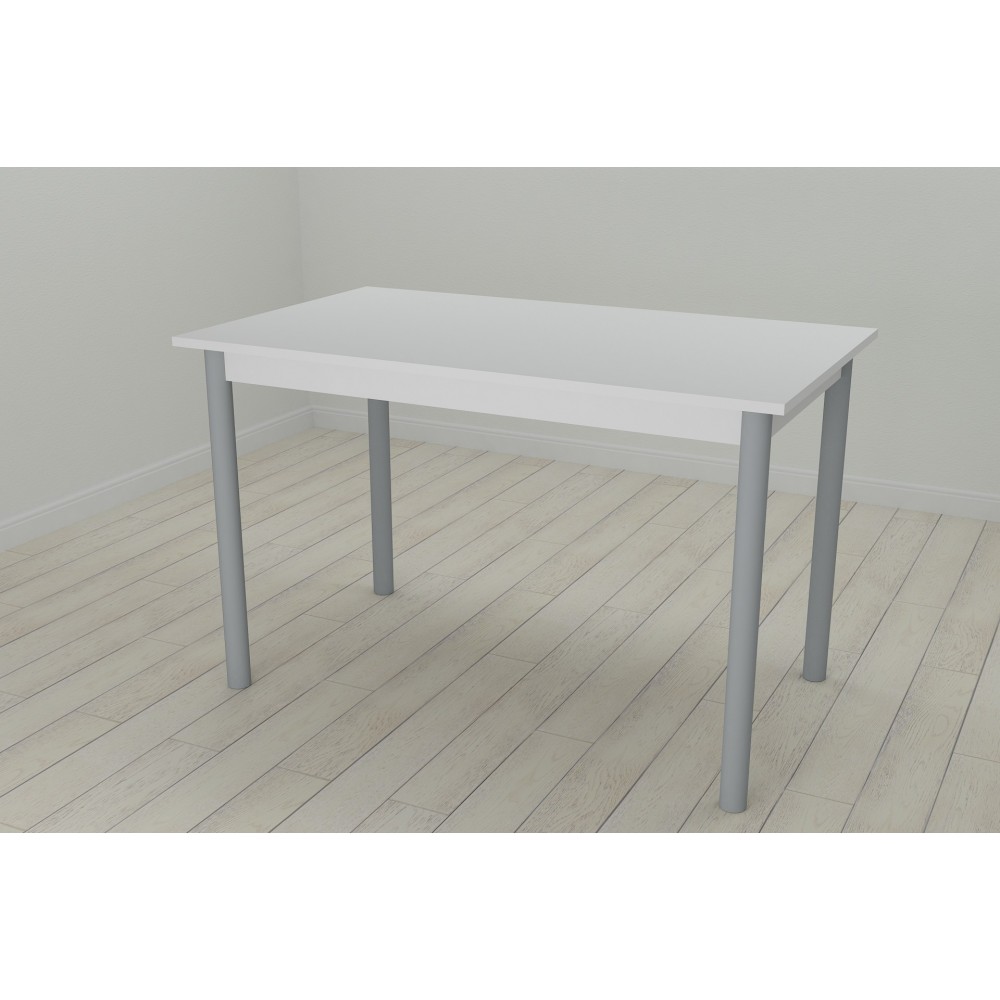 Стол кухонный Ferrum-decor Бенита 75x120x80 Серый ДСП Белое 16мм (FRD-106287)