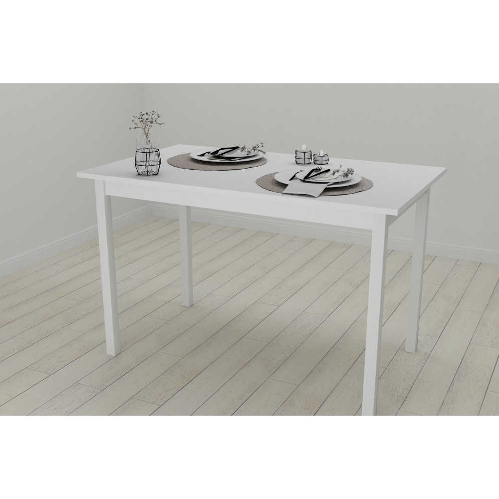 Стол кухонный Ferrum-decor Марио 75x120x70 Белый ДСП Белое 16мм (FRD-106198)
