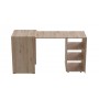 Стол-тумба трансформер Смарт 1/1 Ferrum-decor 750x1450x500 ДСП Дуб Сан-Марино 16 мм (FRD-105068)