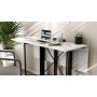 Стол-книжка трансформер Спайдер Ferrum-decor 750x1150x880 Черный металл ДСП Белое 16 мм (FRD-105088)