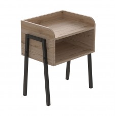 Тумба модульна Ferrum-decor Джузі 540x450x320 метал Чорний ДСП Дуб Сан-Марино 16 мм (FRD-102969)