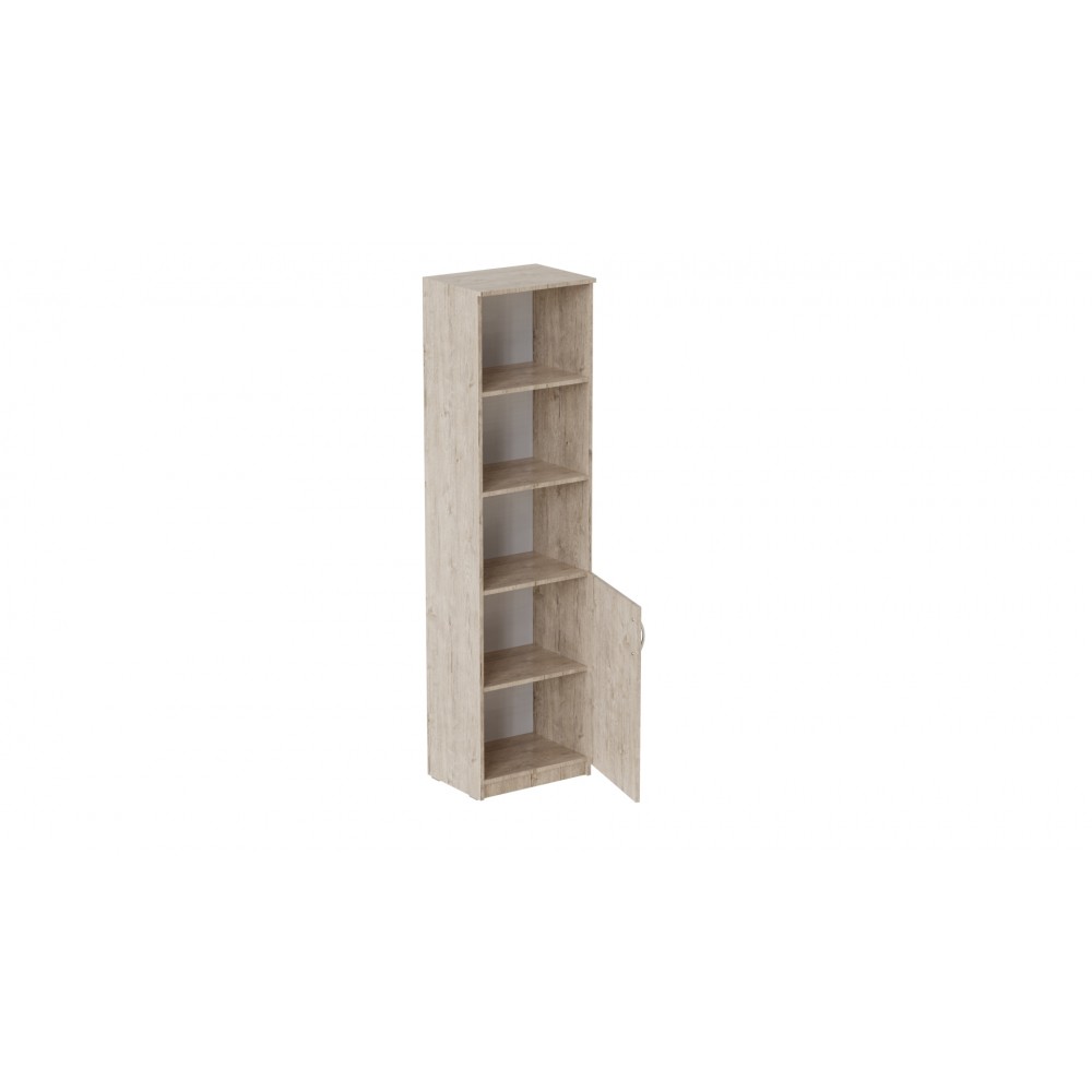 Пенал Анжело Ferrum-decor на 4 полки с 1 дверью 1900x500x380 ДСП Дуб Сан-Марино 16 мм (FRD-104949)