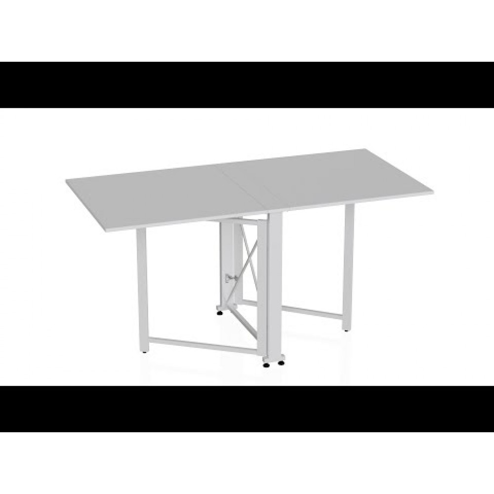 Стол-книга трансформер Орион 2 Ferrum-decor 750x1520x730 Белый металл ДСП Белое 16 мм (FRD-104590)