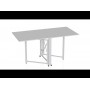 Стол-книга трансформер Орион 2 Ferrum-decor 750x1520x730 Белый металл ДСП Белое 16 мм (FRD-104590)