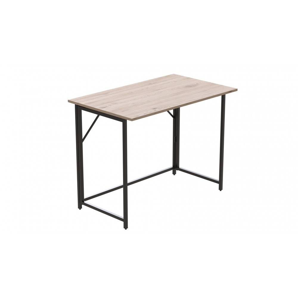 Стол раскладной Морис Ferrum-decor 750x1000x600 Черный металл ДСП Дуб Сан-Марино 16 мм (FRD-104670)