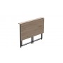 Стол раскладной Морис Ferrum-decor 750x1000x600 Черный металл ДСП Дуб Сан-Марино 16 мм (FRD-104670)