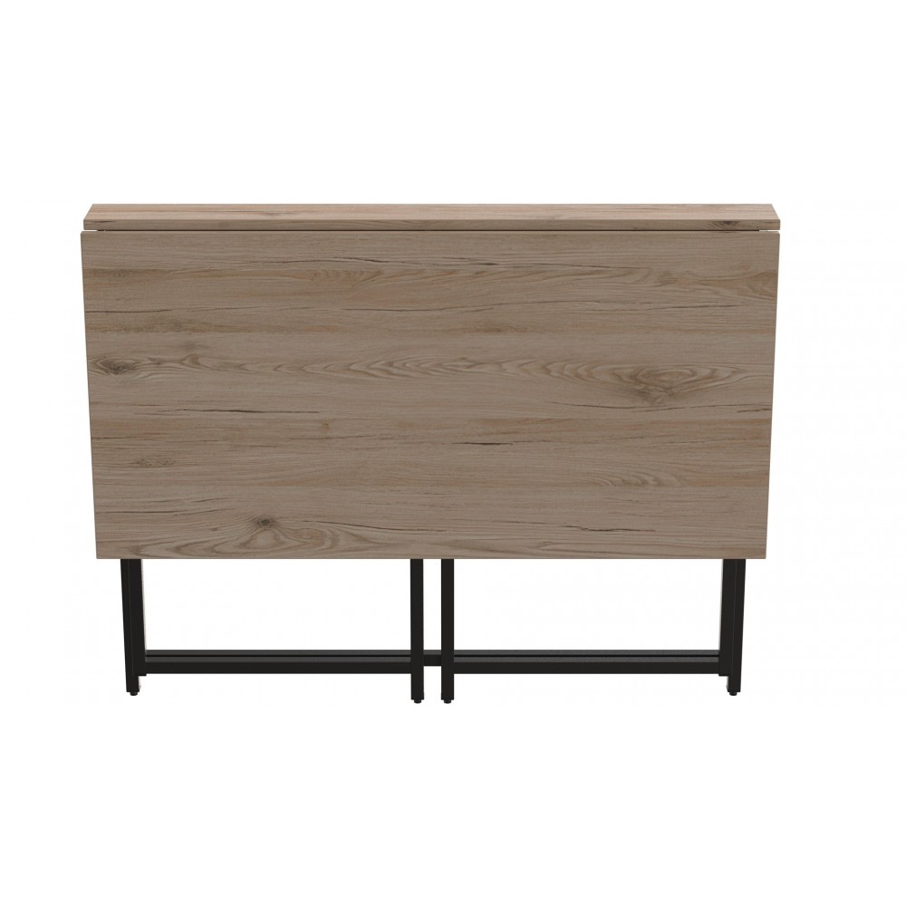 Стол раскладной Морис Ferrum-decor 750x1000x600 Черный металл ДСП Дуб Сан-Марино 16 мм (FRD-104670)