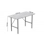 Стол письменный LINE Тайм Ferrum-decor 750x1000x500 Черный металл ДСП Бетон 16 мм (FRD-104870)