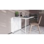 Стол-книга трансформер Орион 2 Ferrum-decor 750x1520x730 Белый металл ДСП Белое 16 мм (FRD-104590)