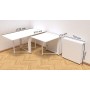 Стол-книга трансформер Орион 2 Ferrum-decor 750x1520x730 Белый металл ДСП Белое 16 мм (FRD-104590)