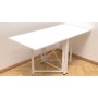 Стол-книга трансформер Орион 2 Ferrum-decor 750x1520x730 Белый металл ДСП Белое 16 мм (FRD-104590)