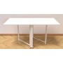 Стол-книга трансформер Орион 2 Ferrum-decor 750x1520x730 Белый металл ДСП Белое 16 мм (FRD-104590)