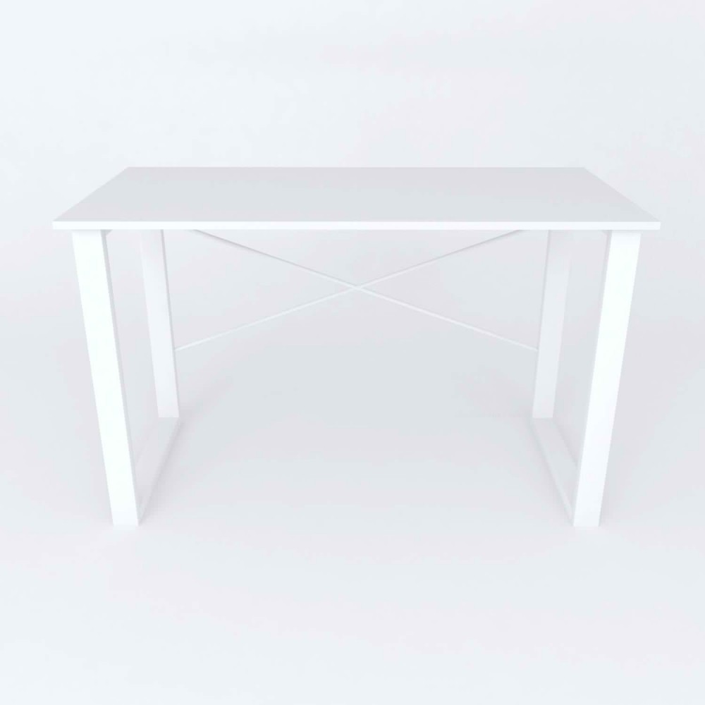 Письменный стол Ferrum-decor Драйв 750x1200x600 Белый металл ДСП Белое 16 мм (FRD-103122)