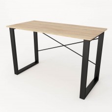 Письмовий стіл Ferrum-decor Драйв 750x1400x600 Чорний метал ДСП Дуб Сонома 16 мм (FRD-103132)