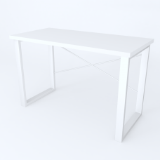 Письмовий стіл Ferrum-decor Драйв 750x1400x600 Білий метал ДСП Біле 32 мм (FRD-103352)