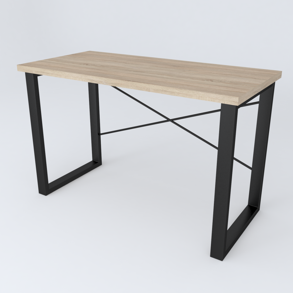 Письменный стол Ferrum-decor Драйв 750x1000x700 Черный металл ДСП Дуб Сонома 32 мм (FRD-103362)