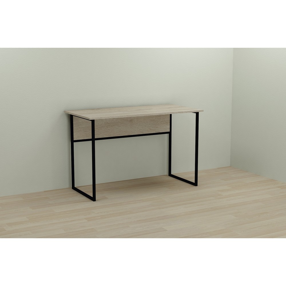 Письменный стол Ferrum-decor Коди 75x120x60 черный ДСП Дуб Сонома 16мм (FRD-103742)