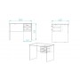 Стол компьютерный Винсент Ferrum-decor 750x1000x600 ДСП Белое 16 мм (FRD-104782)