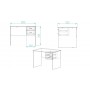 Стол компьютерный Винсент Ferrum-decor 750x1200x700 ДСП Белое 16 мм (FRD-104812)