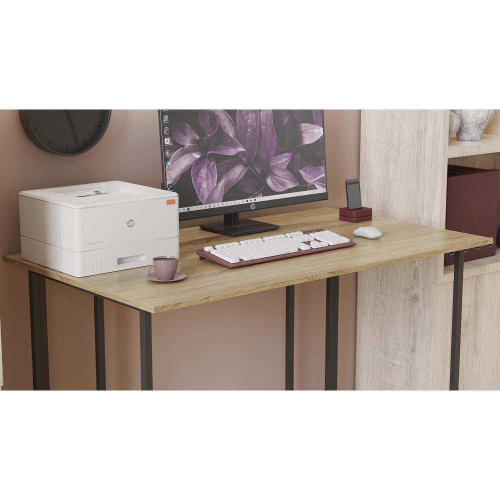 Письменный стол Ferrum-decor Ханна 75x140x70 черный ДСП Дуб Сонома 16мм (FRD-103522)