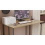 Письменный стол Ferrum-decor Ханна 75x140x70 черный ДСП Дуб Сонома 16мм (FRD-103522)