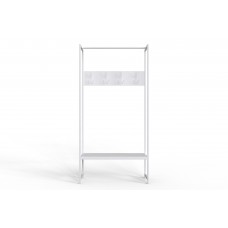 Вешалка напольная модульная Ferrum-decor Трелис 12 180x90x38 белый ДСП Белое 16мм (FRD-104313)