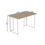 Компьютерный стол Ferrum-decor Ханна 75x120x60 белый ДСП Дуб Сан-Марино 16мм (FRD-104003)