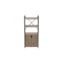 Этажерка 3/60 Ferrum-decor Серии Конект с тумбой 144x60x28 Черный ДСП Сан-Марино (FRD-104443)