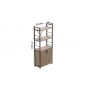 Этажерка 3/60 Ferrum-decor Серии Конект с тумбой 144x60x28 Черный ДСП Сан-Марино (FRD-104443)