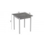 Стол кухонный Ferrum-decor Диего 75x70x70 Белый ДСП Бетон 16мм (FRD-105573)