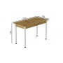 Стіл кухонний Ferrum-decor Беніта 75x120x70 Білий ДСП Дуб Артизан 16мм (FRD-105693)