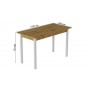 Стол кухонный Ferrum-decor Марио 75x120x60 Белый ДСП Дуб Артизан 16мм (FRD-105723)