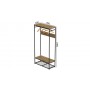 Вешалка напольная модульная Ferrum-decor Трелис 15 180x90x38 черный ДСП Дуб Артизан 16мм (FRD-104363)
