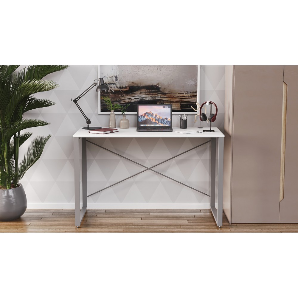 Письменный стол Ferrum-decor Серии Конект 75x120x600 серый ДСП Белое 16мм (FRD-104213)