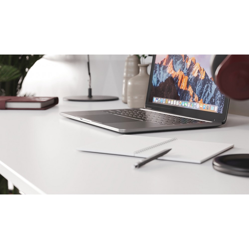 Письменный стол Ferrum-decor Серии Конект 75x120x600 серый ДСП Белое 16мм (FRD-104213)