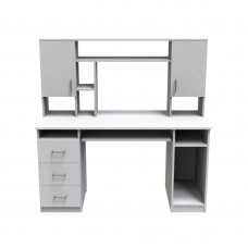 Стол компьютерный Анжело Ferrum-decor 1400x1422x600 ДСП Белое 16 мм (FRD-104704)